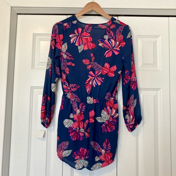 Long Sleeve Romper - Navy & Pink - Women’s XS - Picture 3 of 3